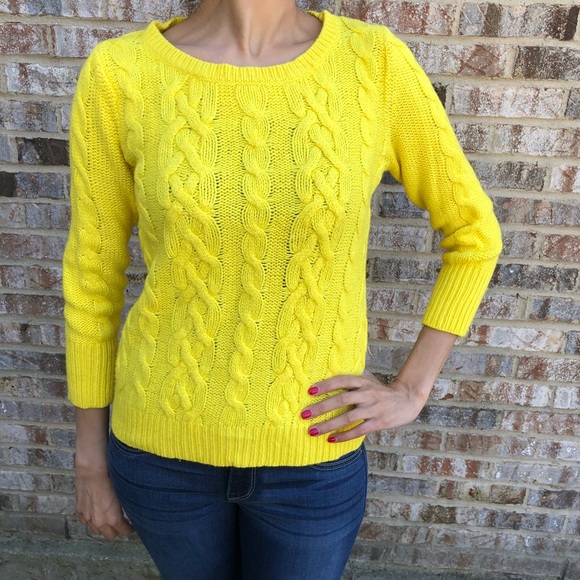 Loft yellow sweater Clearance